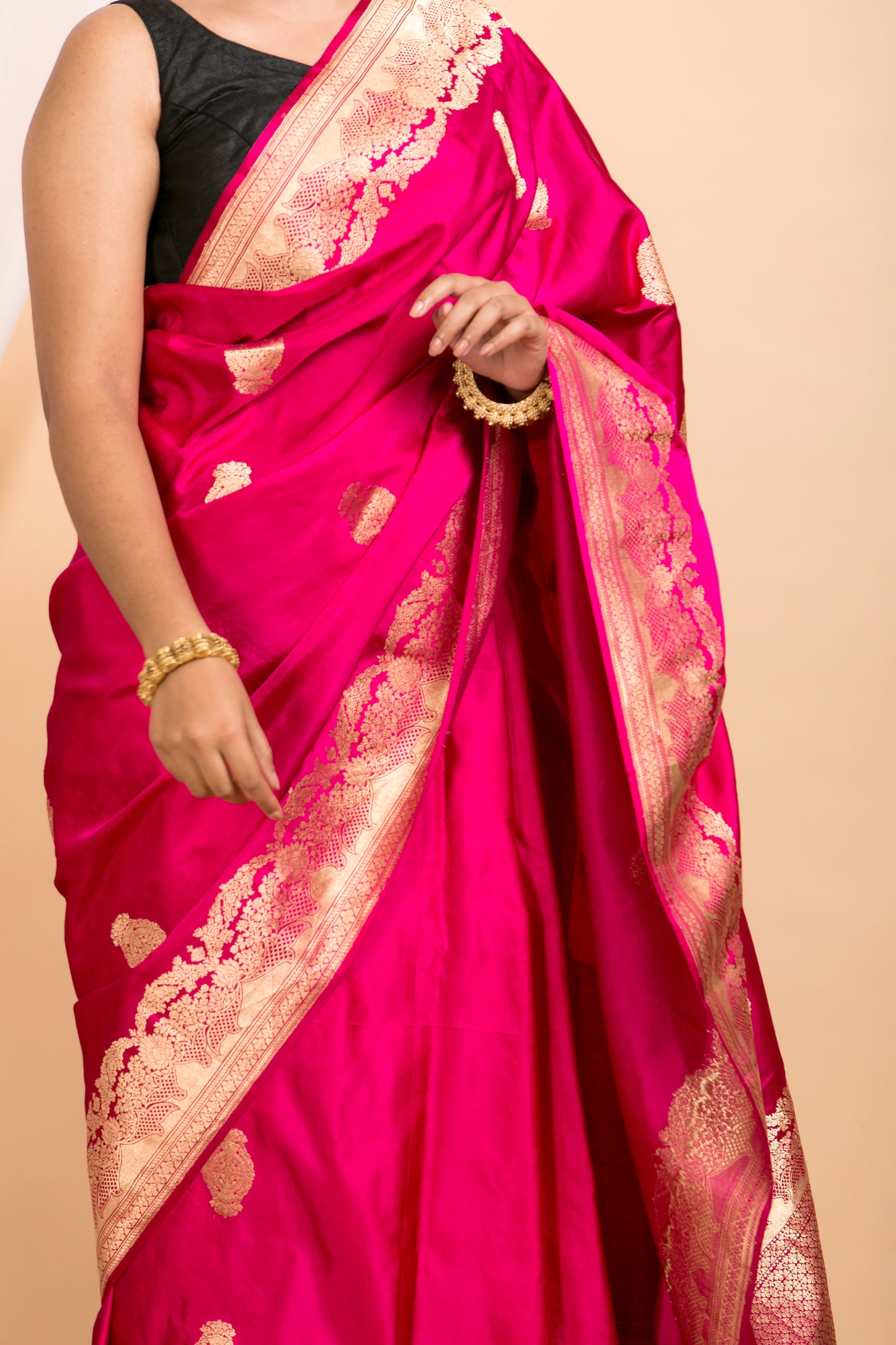 Red Banarasi silk Saree