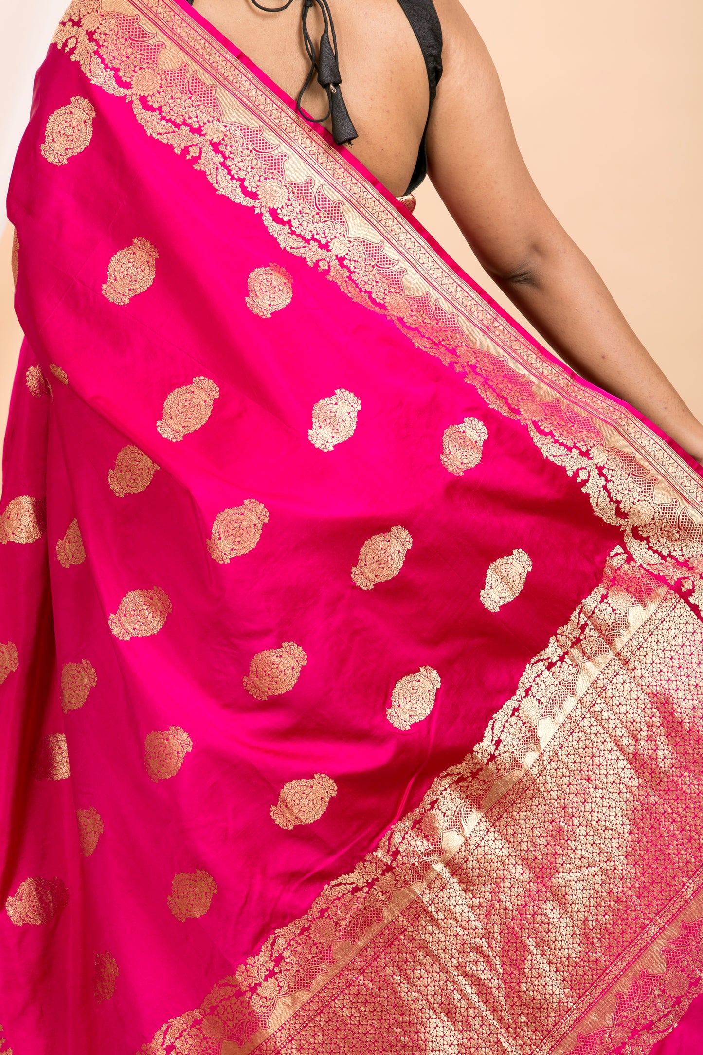 Red Banarasi silk Saree
