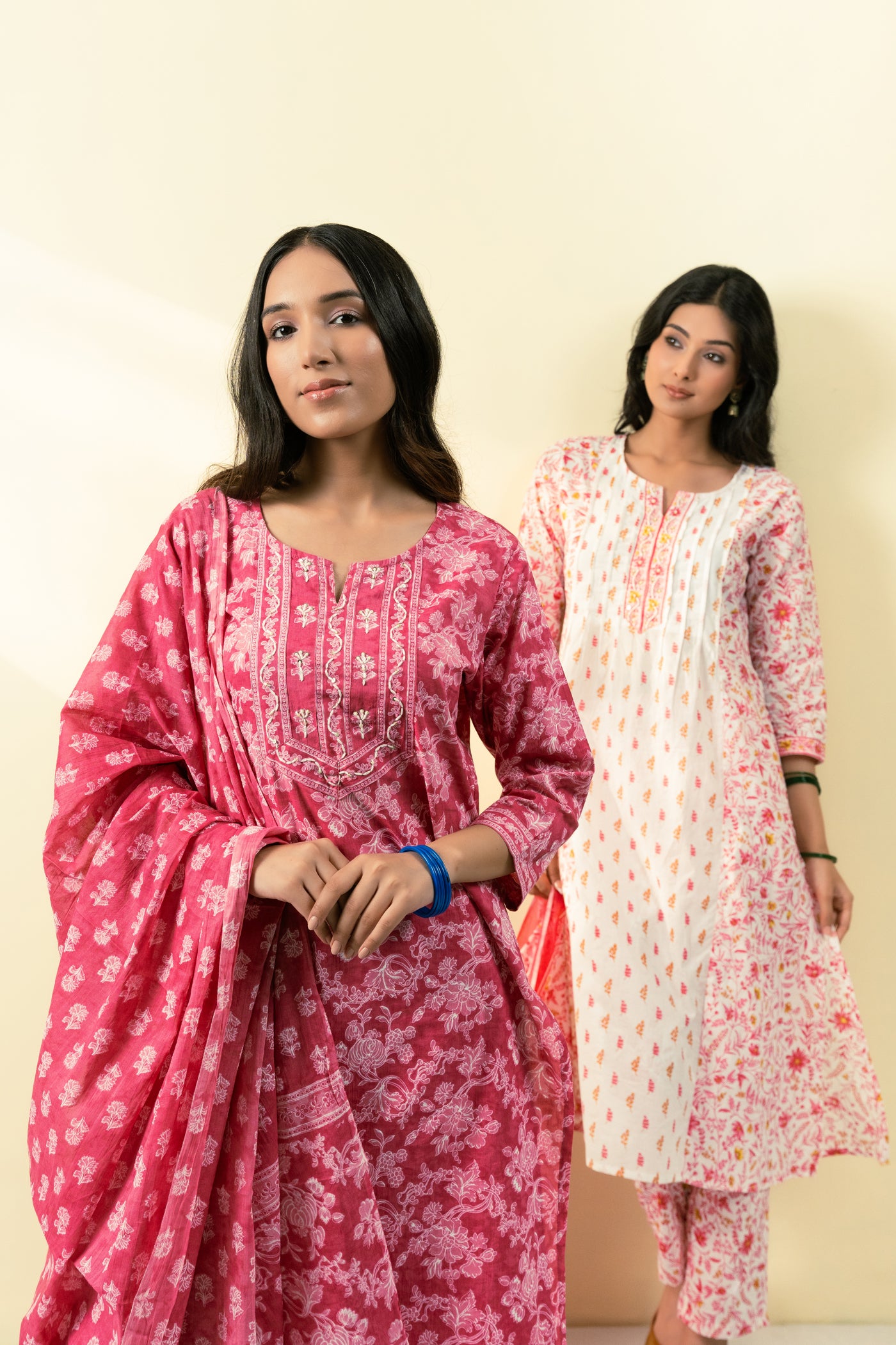 Leher Kurta Set