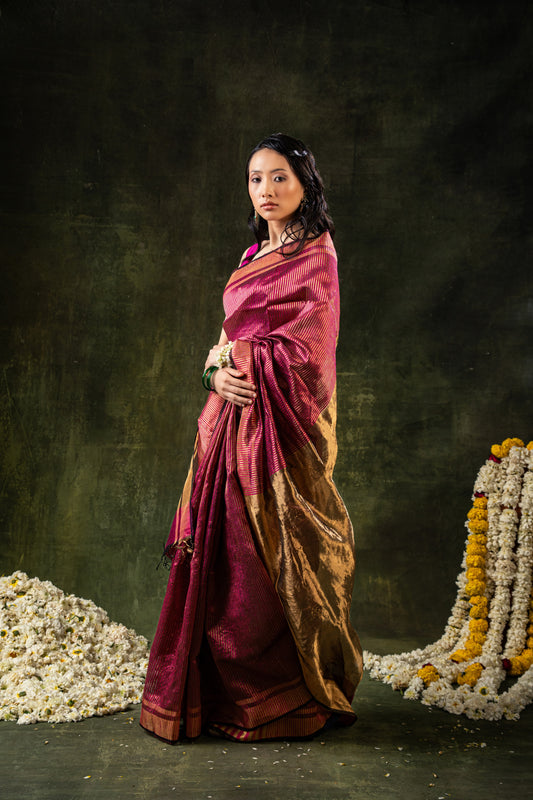 Ahilya Zari Saree