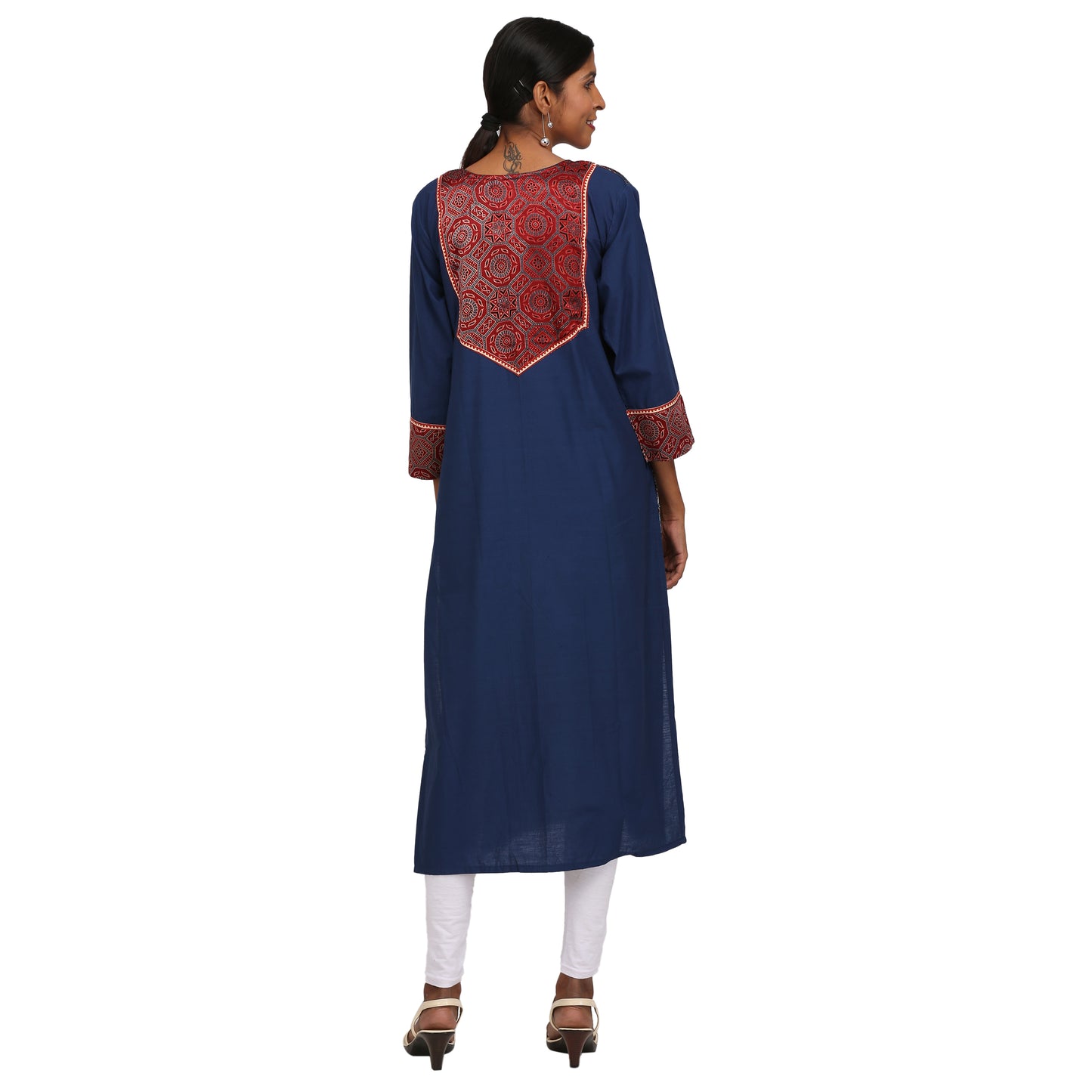 Modal Silk Ajrakh Print Kurta