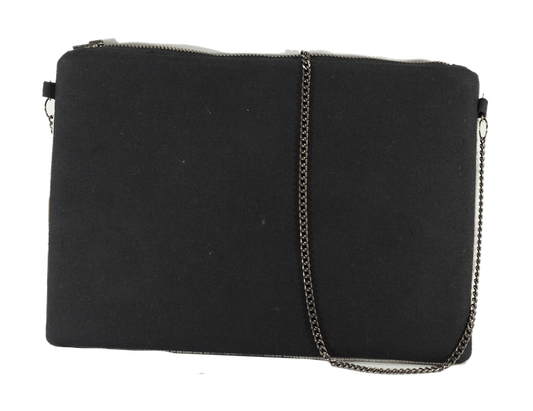 Black and White handicraft Clutch