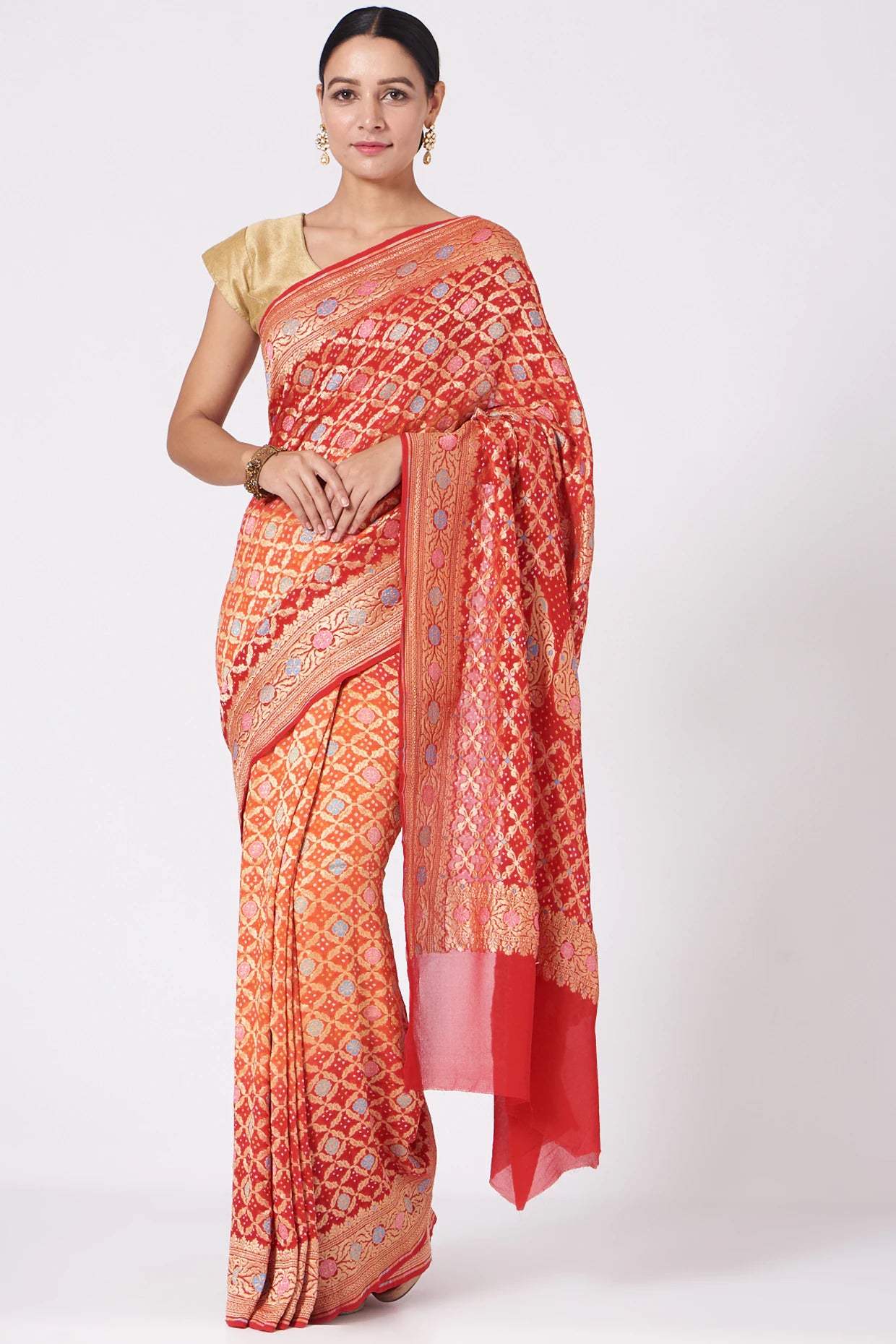 Vama Bandhani Saree