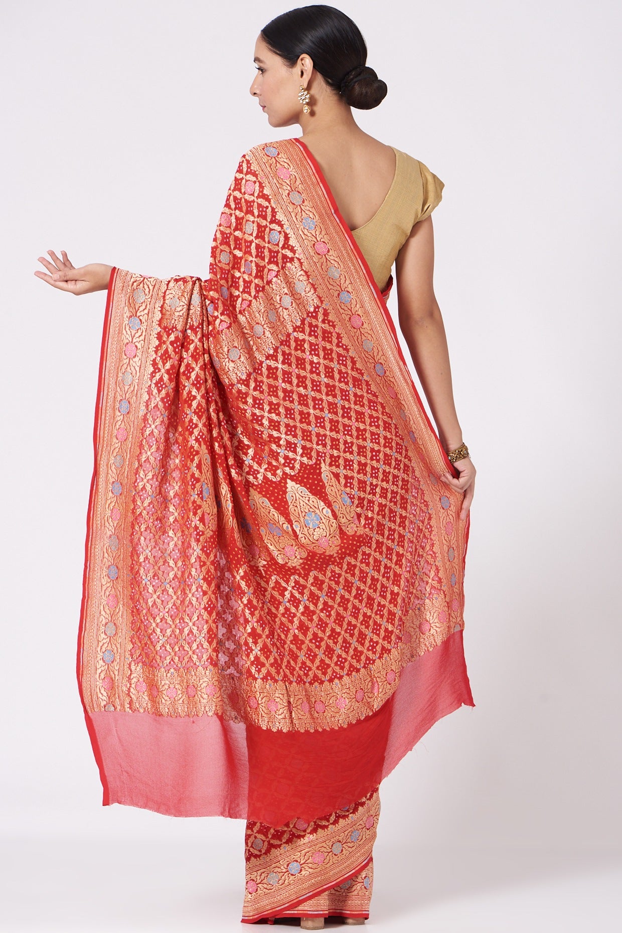 Vama Bandhani Saree