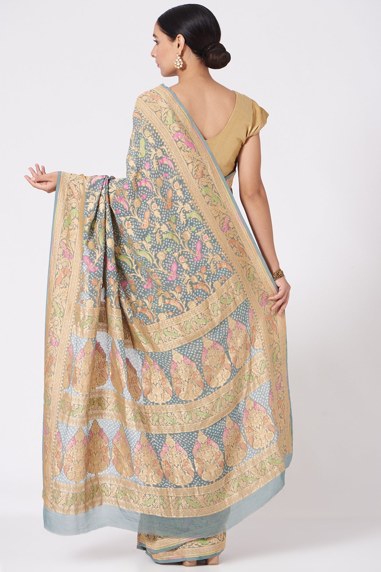 Aqsa Bandhani Saree