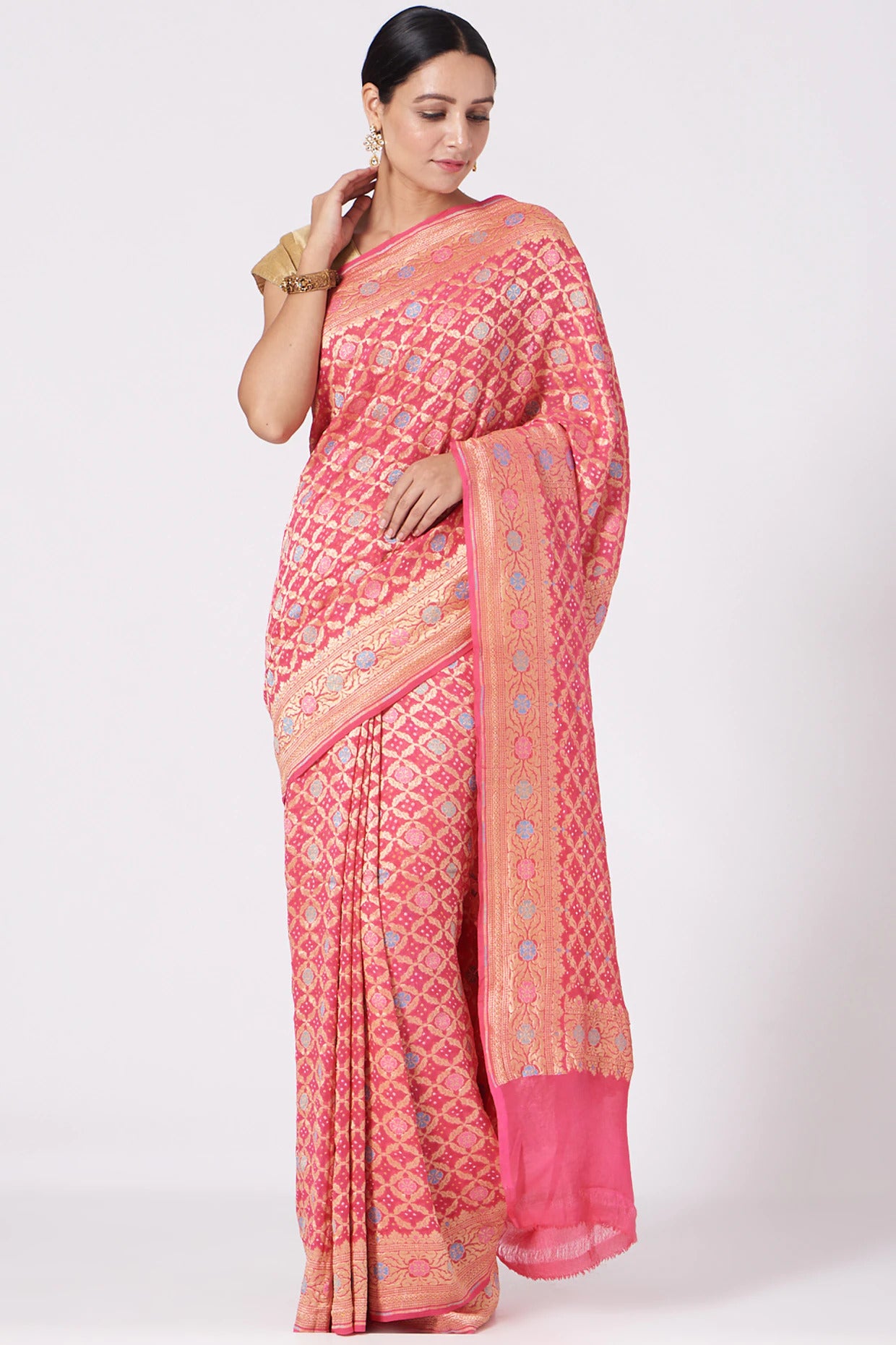 Beona Bandhani Saree