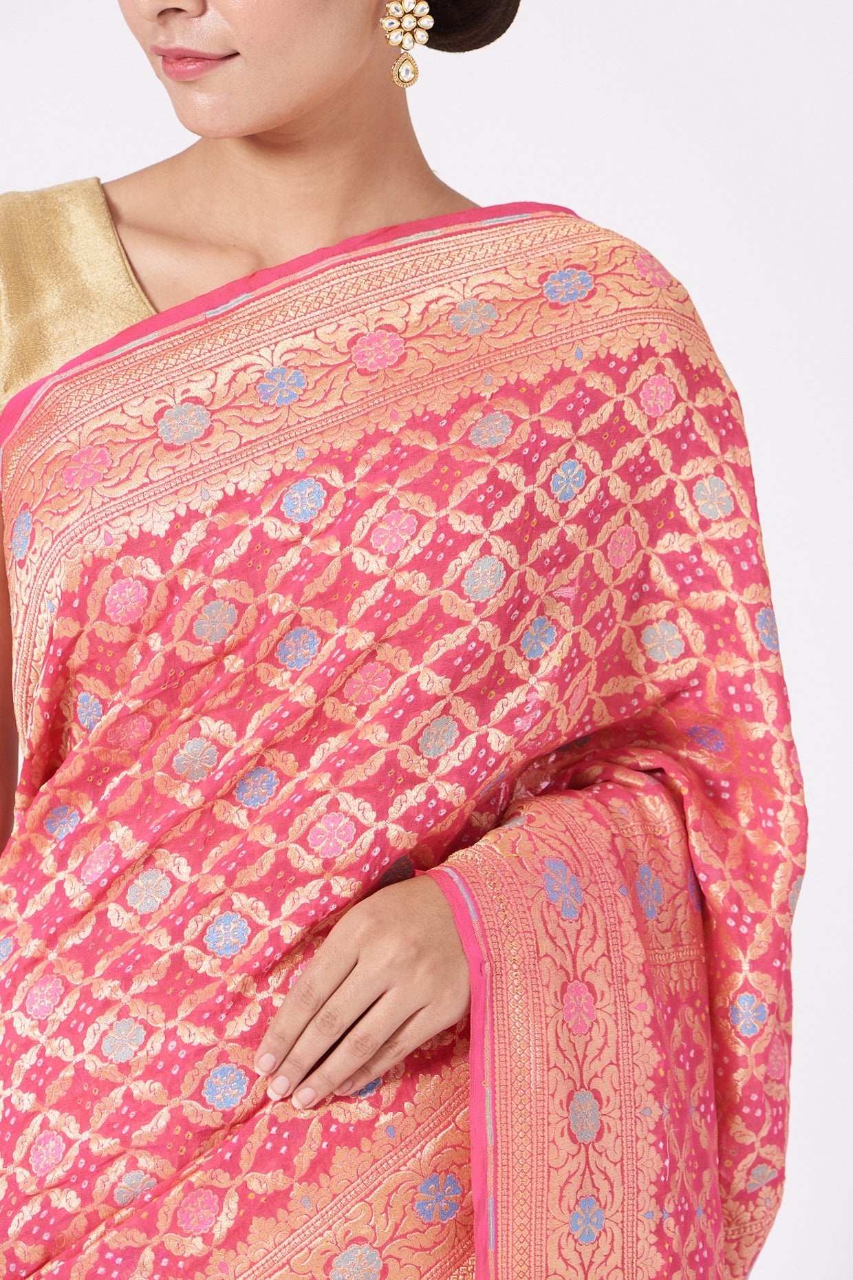 Beona Bandhani Saree