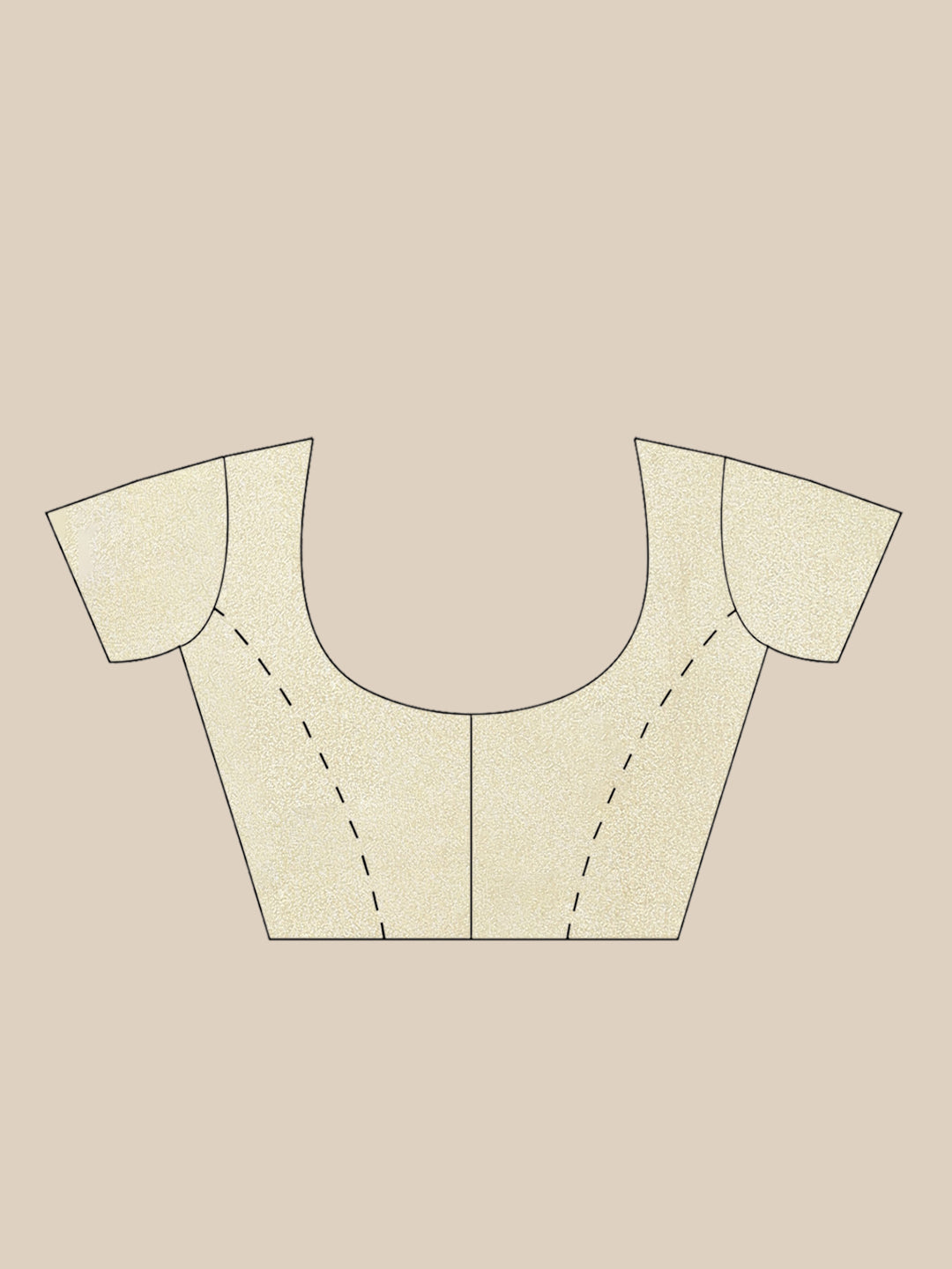 Yellow And Cream Linen sree