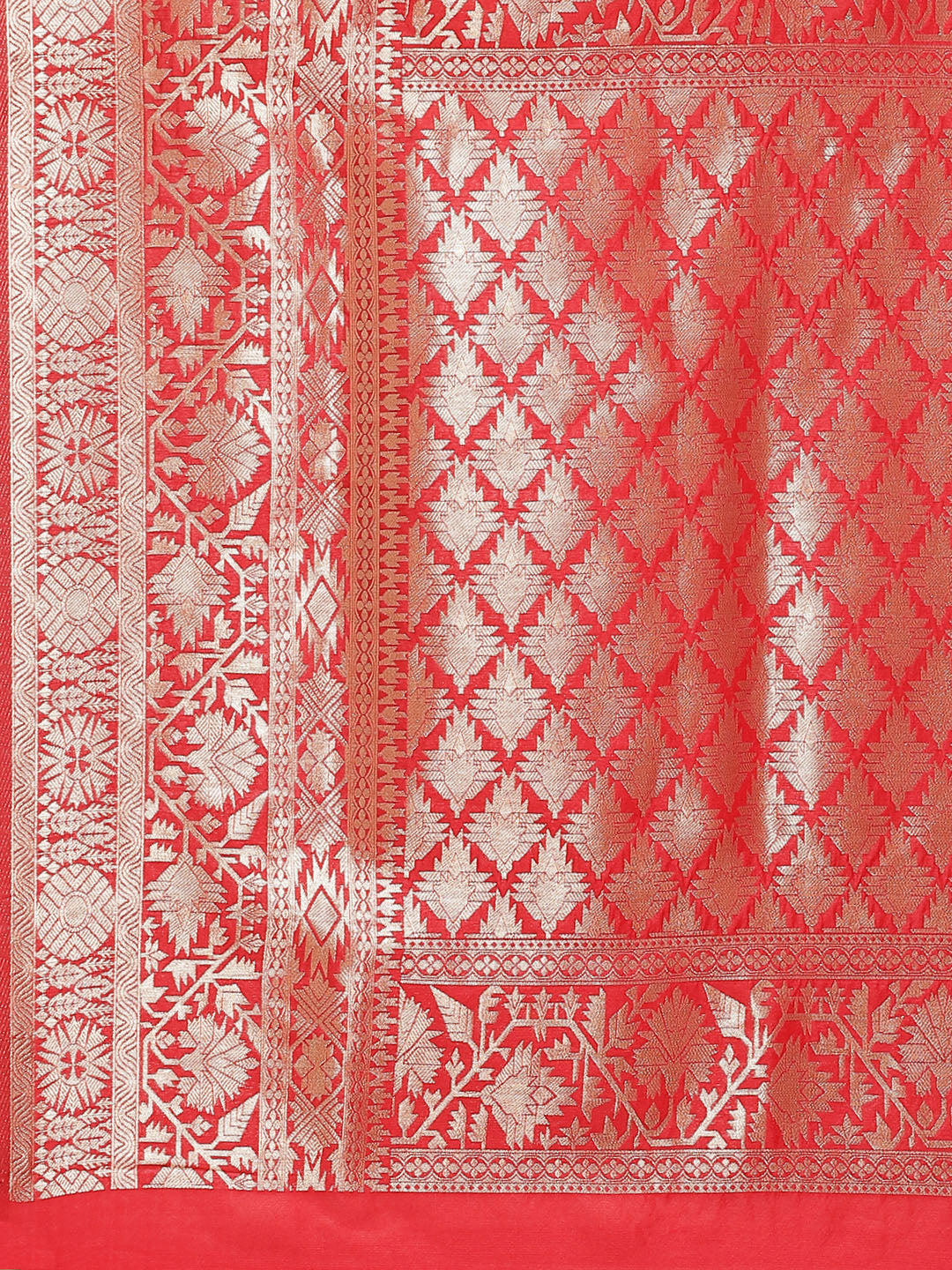 Orange Banarasi Saree
