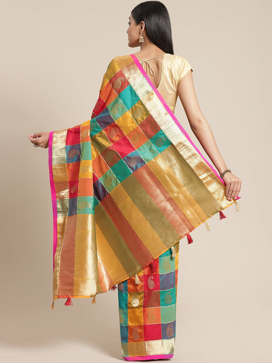Multicoloured Banarasi Saree