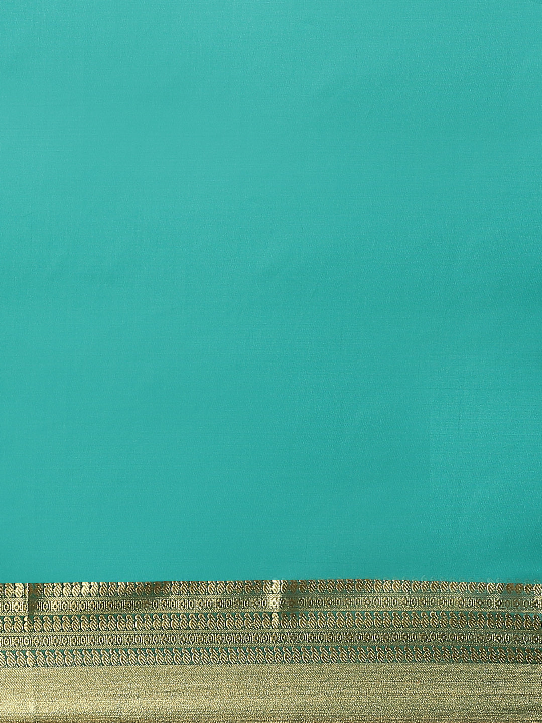 Rama Green Plain Saree With Zari Border