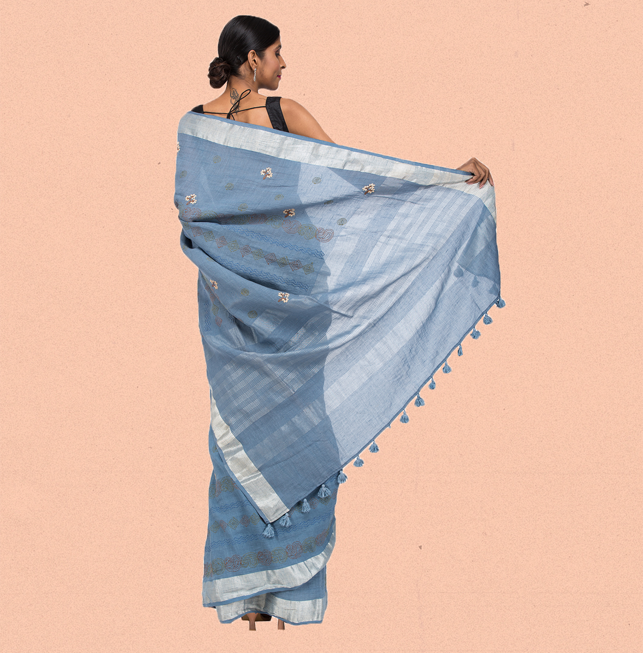 Maya Linen Saree