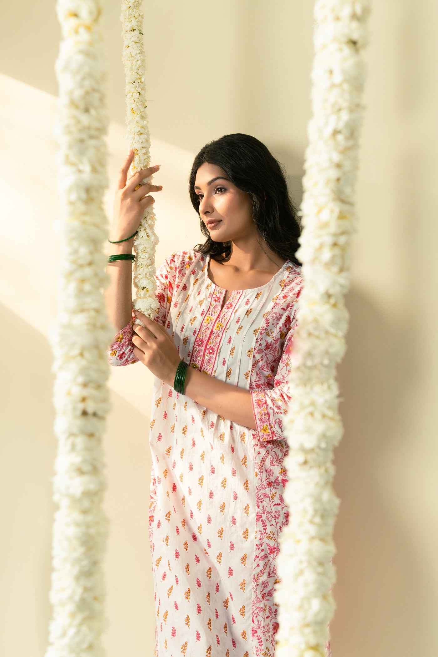 Leher Kurta Set