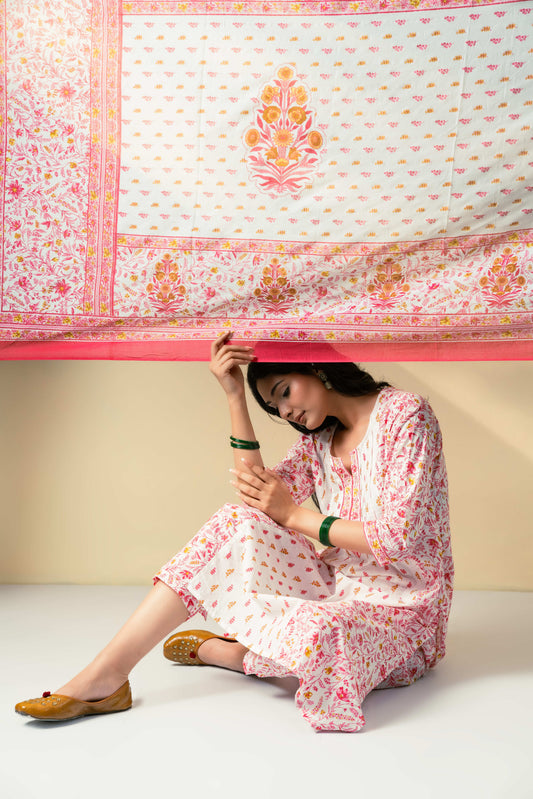 Leher Kurta Set