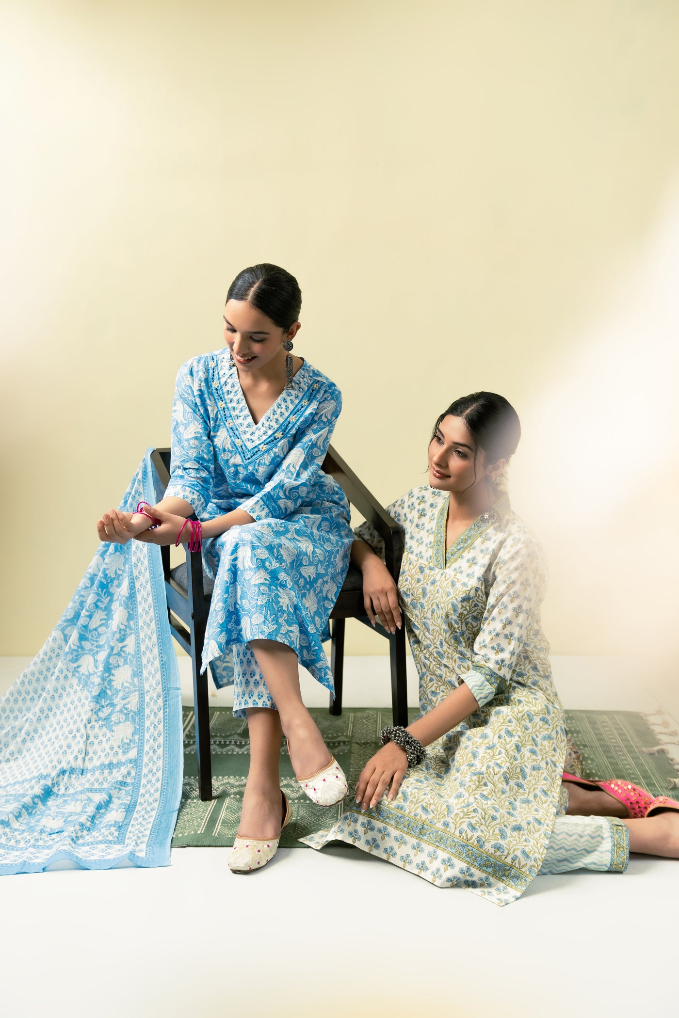 Asmani Kurta Set