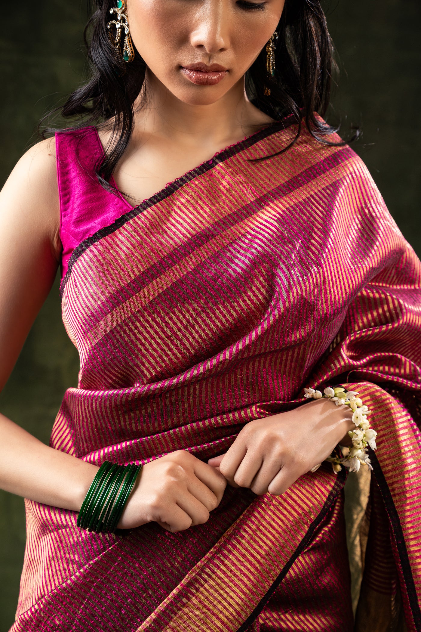 Ahilya Zari Saree