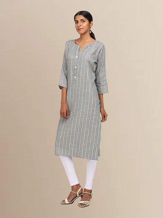 Blue Stripped Kurta