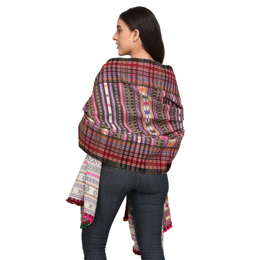 Multicoloured Bhujodi  Hand Woven Shawl