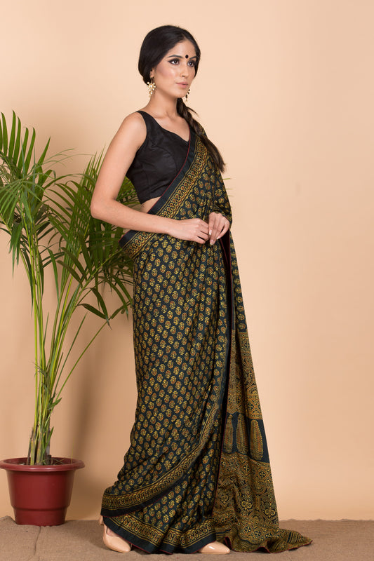 Jayati Ajrakh Saree
